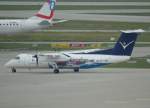 InterSky, OE-LSB, Bombardier DHC Dash 8Q-300 (T-City Friedrichshafen), 2009.06.27, MUC, Mnchen, Germany