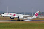 Qatar Airways, A7-ALJ, Airbus A350-941, 25.September 2016, MUC München, Germany.