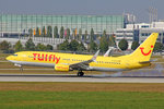 TUIfly, D-ATUA, Boeing 737-8K5, 25.September 2016, MUC München, Germany.