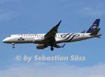 KLM Cityhopper Embraer 190 PH-EZX with Skyteam livery on short final ry 18C @ AMS.