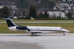 Die Embraer Legacy 650 D-AZUR der Vistajet ist am 31.12.2023 aus dem belgischen Kortrijk am Flughafen Innsbruck-Kranebitten angekommen.