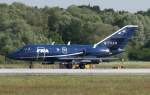 Take-off,Dassault Fan Jet Falcon 20/G-FRAW/Military training /Manching,ETSI,Germany.