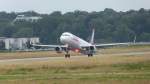 Am 19.06.2014 startet ein Airbus A321 mit der Werkskennung D-AVXS 6163 von der TAM zu einem Testflug aus Hamburg Finkenwerder.