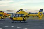 EC-135T-1 des ADAC, G-CGXK in Bonn-Hangelar. Der Hubschrauber flog einige Monate bei Bond Helicopters fr East Anglian Air Ambulance. Deshalb die englische Zulassung - 12.01.2013
