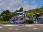 LX-HRC, MD Helicopters MD-900 Explorer, der LAR wartet nahe dem Krankenhaus von Ettelbrück auf den nächsten Einsatz.  03.08.2017