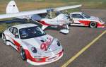 Fr die Saison 2011 im ADAC GT Masters griff das 9ELF Team Dutt Motorsport das von Wolfgang Seidl gestaltete Design der Elster fr seine beiden Rennfahrzeuge Porsche 911 GT3 R und GT3 Cup S auf.