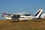 Cessna (Reims) F177RG Cardinal, D-ECKF. Baujahr: 1977, Heimatflugplatz: Hilversum/NL.  Flugplatzfest Wershofen, 01.09.2018.