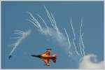 F-16 AM Fighting Falcon der belgischen und hollndischen Luftwaffe, wobei die belgische Maschine ihr Display am Vormittag flog, die hollndische am Nachmittag ;-)