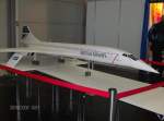 Die Concorde der Brtish Airways in klein auf der Modellbaumesse Wien