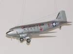 Berliner Blockade 1948-1949.Die legendre Douglas D3,militrische Bezeichnung C-47  im Anflug auf Berlin-Tempelhof? 