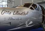 HB-FVP, Pilatus, PC-12-47 E ( Otto Lilienthal  - Deko ~ Bug/Nose), 24.04.2013, Aero 2013 (EDNY-FDH), Friedrichshafen, Germany