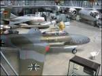 In der Auenstelle des Deutschen Museums in der Flugwerft Schleiheim waren im Juli 2004 zahlreiche Militrflugzeuge ausgestellt.