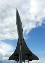 Die Silhouette der Concorde aufgenommen im Auto & Technik Museum in Sinsheim.