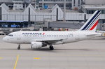 F-GUGA Air France Airbus A318-111  in München zumStart am 14.05.2016