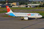 Chair Airlines, HB-JOG, Airbus A319-112, msn: 3818, 06.Juli 2019, ZRH Zürich, Switzerland.