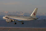 Qatar Airways, A7-CJA, Airbus A319-133LR, msn: 1656,  Al Hilal , 16.März 2005, ZRH Zürich, Switzerland.