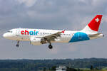 Chair Airlines, HB-JOG, Airbus, A319-112, 26.06.2021, ZRH, Zürich, Switzerland