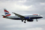 British Airways, G-DBCB, Airbus A319-131, msn: 2188, 03.Juli 2023, LHR London Heathrow, United Kingdom.