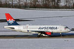 Air Serbia, YU-APF, Airbus A319-131, msn: 3317,  Dejan Stankovic , 19.Januar 2024, ZRH Zürich, Switzerland.