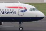 British Airways, G-DBCG (ex BMI), Airbus, A 319-100 (Bug/Nose), 10.11.2012, DUS-EDDL, Dsseldorf, Germany 