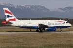 British Airways, G-EUPB, Airbus, A319-131, 30.01.2016, GVA, Geneve, Switzerland       