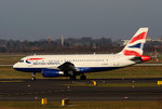 British Airways, Airbus A 319-131, G-EUPF, DUS, 10.03.2016