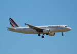 Air France, Airbus A 320-214, F-GKXN, BER, 21.06.2022