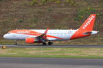 OE-IVE, easyJet Europe, Airbus A320-214, Serial #: 7132. Funchal, Cristiano Ronaldo Airport, Madeira - LPMA, Portugal, 17.06.2023.