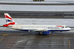British Airways, G-EUUJ, Airbus A320-232, msn: 1883, 19.Januar 2024, ZRH Zürich, Switzerland.