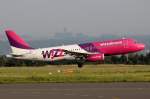 Wizz Air HA-LWN bei der Landung in Dortmund 30.8.2015
