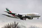 Emirates Airlines, A6-EEQ, Airbus A380-861, msn: 141, 17.Januar 2023, ZRH Zürich, Switzerland.