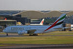 Emirates, A6-EVM, Airbus A380-842, msn: 264, 07.Juli 2023, LHR London Heathrow, United Kingdom.