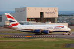 British Airways, G-XLEK, Airbus A380-841, msn: 194, 07.Juli 2023, LHR London Heathrow, United Kingdom.