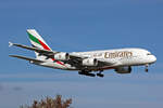 Emirates Airlines, A6-EOI, Airbus A380-861, msn: 178, 29.November 2023, ZRH Zürich, Switzerland.
