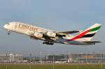 A6-EDX Emirates Airbus A380-861  gestartet am 05.12.2015 in München
