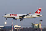 Swiss, Airbus A 220-100, HB-JBH, BER, 16.02.2024