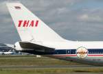 Thai Airways International, HS-TGP  Thepprasit , Boeing 747-400 (Seitenleitwerk/Tail ~ Retro-Lackierung), 10.09.2011, FRA-EDDF, Frankfurt, Germany