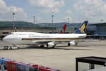 Singapore Airlines, 9V-SMJ, Boeing 747-412, msn: 25068/852, 09.Juli 2005, ZRH Zürich, Switzerland.