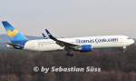 Thomas Cook Airlines UK B767-300ER/WL G-TCCA on short final @ Cologne-Bonn. 6.12.14