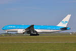 KLM Royal Dutch Airlines, PH-BQF, Boeing B777-206ER, msn: 29398/474,  Ferrara City , 19.Mai 2023, AMS Amsterdam, Netherlands.
