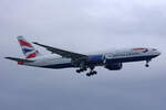British Airways, G-YMMG, Boeing B777-236ER, msn: 30308/301, 03.Juli 2023, LHR London Heathrow, United Kingdom.
