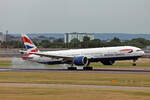 British Airways, G-STBJ, Boeing B777-336ER, msn: 43703/1182, 08.Juli 2023, LHR London Heathrow, United Kingdom.