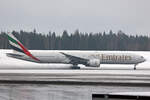 Emirates Airlines, A6-ENM, Boeing B777-31HER, msn: 41359/1168, 25.Februar 2024, OSL Oslo, Norway.