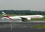 Emirates , A6-EBV, Boeing 777-300 ER, 28.07.2011, DUS-EDDL, Dsseldorf, Germany     