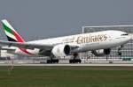 Landung,B777-200LR/Emirates/MUC/Mnchen/Germany