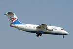 Croatia Airlines (Oprated by Flightline), G-OZRH, BAe 146-200, msn: E2047, 20.Juni 2002, ZRH Zürich, Switzerland.