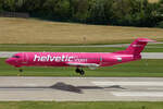 Helvetic Airways, HB-JVG, Fokker 100, msn: 11478, 23.Juni 2007, ZRH Zürich, Switzerland.