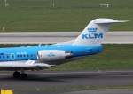 KLM cityhopper, PH-KZB, Fokker, 70 (Seitenleitwerk/Tail), 02.04.2014, DUS-EDDL, Dsseldorf, Germany 