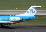 KLM cityhopper, PH-WXD, Fokker, 70 (Seitenleitwerk/Tail), 02.04.2014, DUS-EDDL, Dsseldorf, Germany