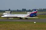 Aeroflot Tu-154M RA-85735 rollt zum letzten Mal zur 05R in DUS / EDDL / Dsseldorf am 20.09.2008 Das letzte mal, dass ich eine Aeroflot Tupolev sah ;-)